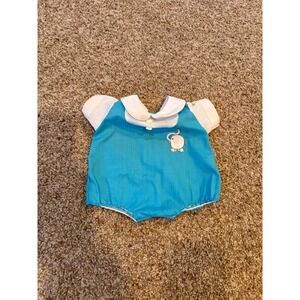 Cabbage Patch Kids Outfit Blue & White Elephant Jumper CPK Brand